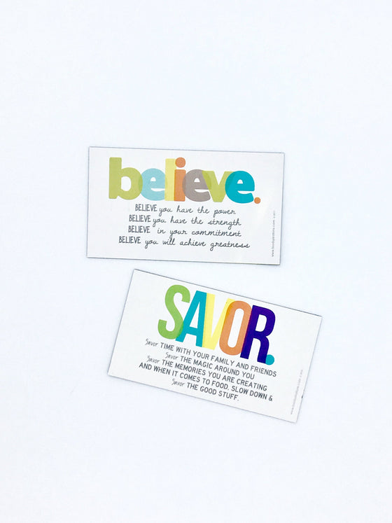Set of Magnets: Believe & Savor