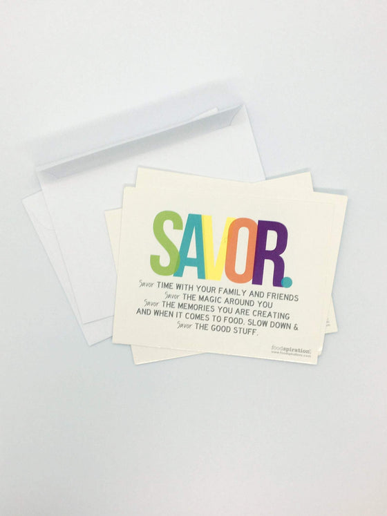 SAVOR Notecards